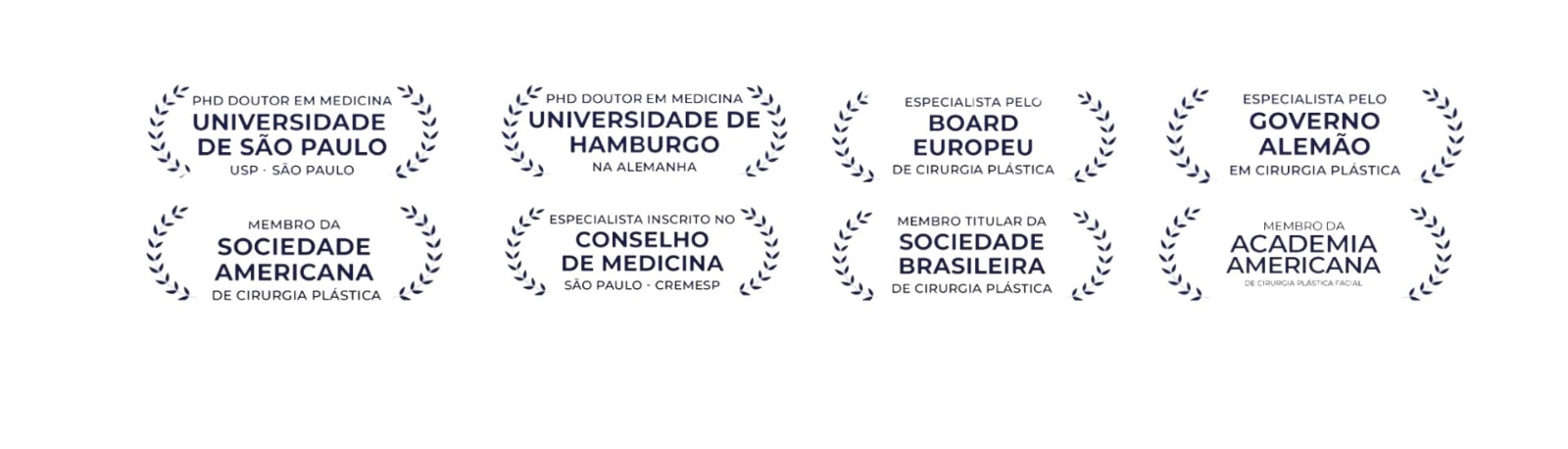 Titulações e certificações do Dr. Thomas Benson